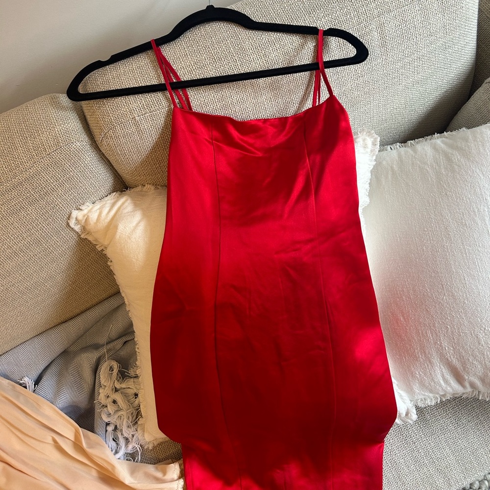 Red retrofete dress